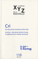 Revue XYZ de la nouvelle, no 110